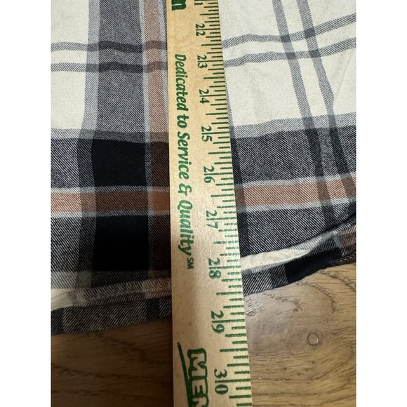 Eddie Bauer Flannel Shirt Men Sz Large Plaid Button Up Classic Fit Preppy Cotton - Picture 12 of 16